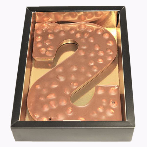 Afbeelding van Chocoladeletter GK7 Hazelnoot S