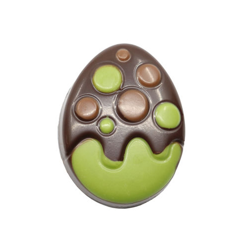 Afbeelding van Ei met stippen groen
