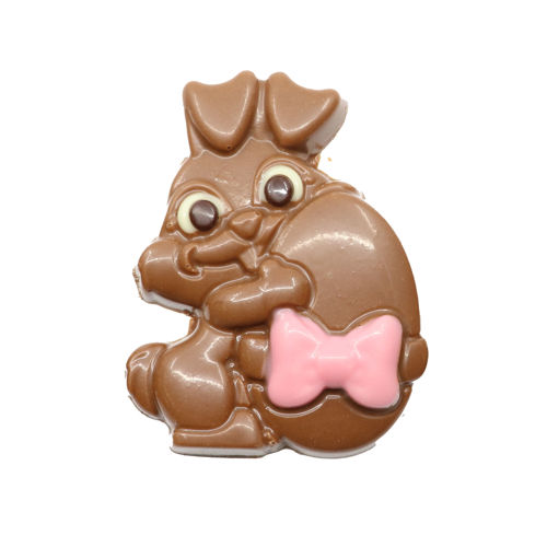 Afbeelding van Haasje met ei roze